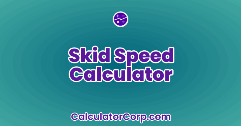 Skid Speed Calculator