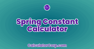 Spring Constant Calculator