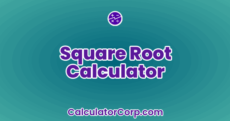 Square Root Calculator