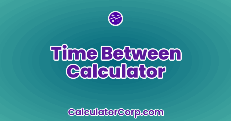 Time Between Calculator