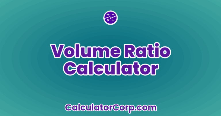 Statistical Methods 1 Math Examples Volume Ratio Calculator