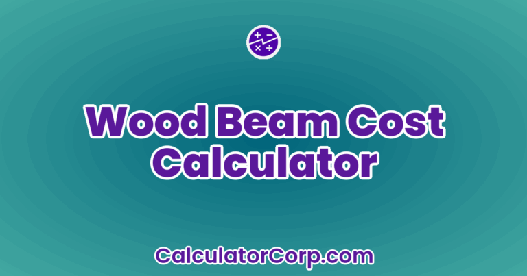 Wood Beam Cost Calculator