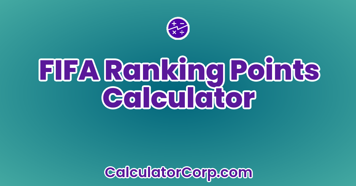 FIFA Ranking Points Calculator