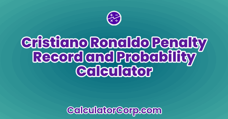 Cristiano Ronaldo Penalty Record And Probability Calculator