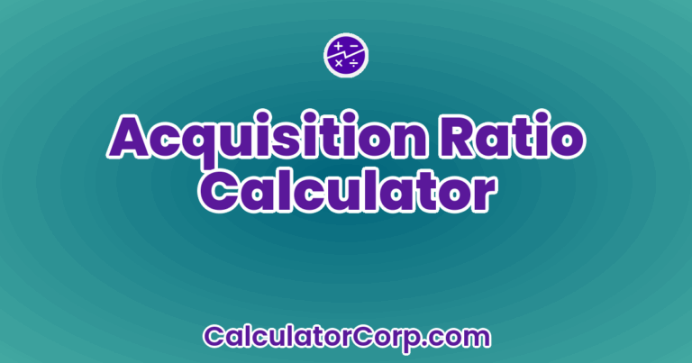 Ratio Examples In Statistics Acquisition Ratio Calculator