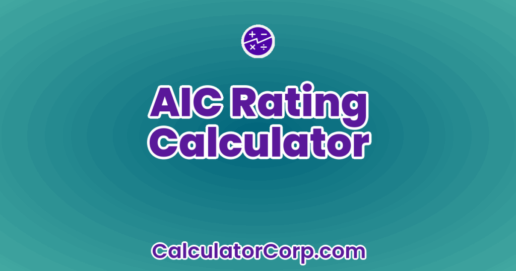 AIC Rating Calculator