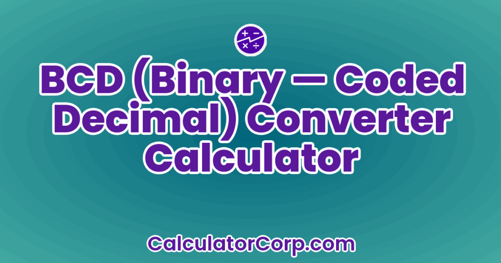 BCD (Binary-Coded Decimal) Converter