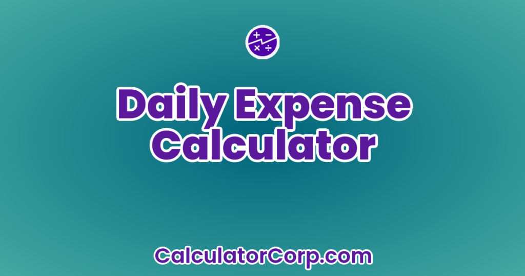 Daily Expense Calculator