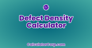 Defect Density Slide Example Defect Density Calculator