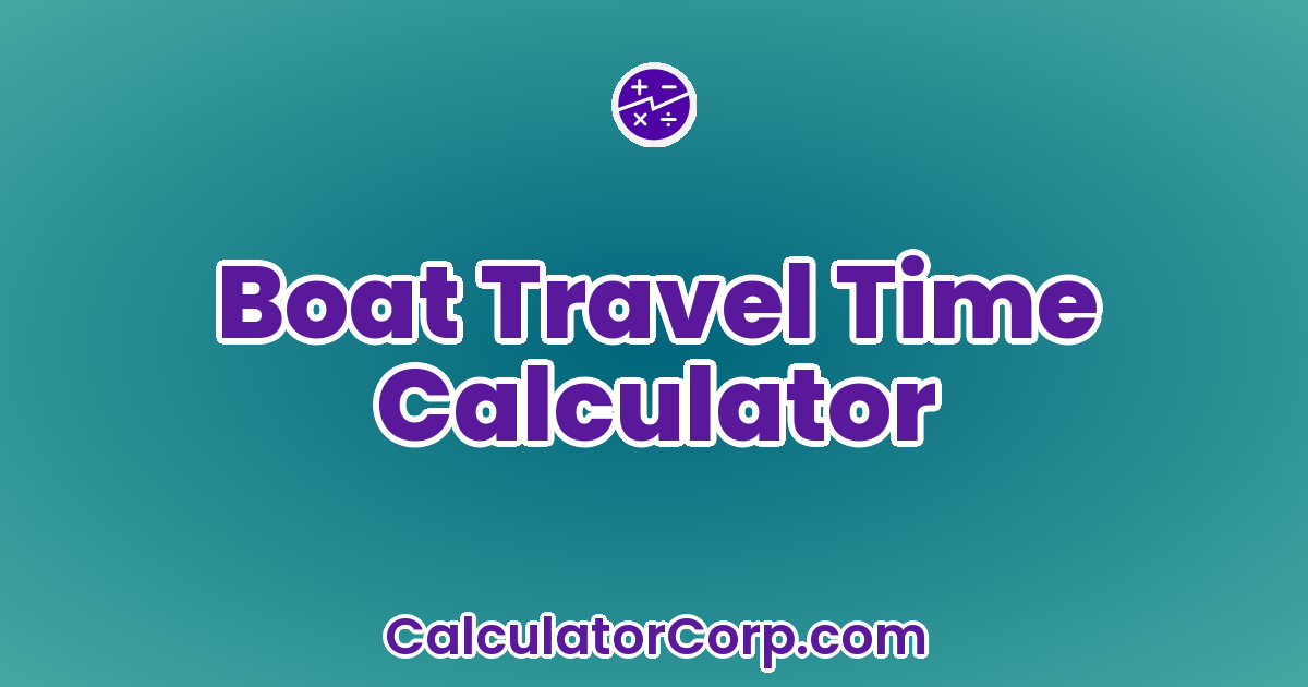 Boat Travel Time Calculator
