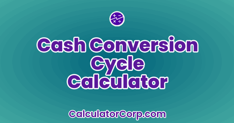 Cash Conversion Cycle Calculator