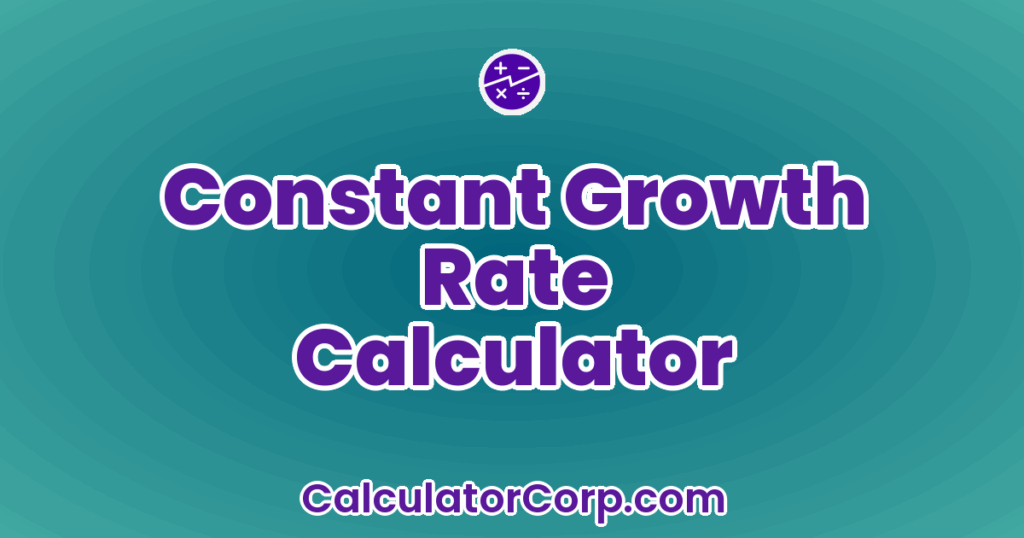 Constant Growth Formula Roe Constant Growth Rate Calculator