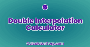 Double Interpolation Calculator