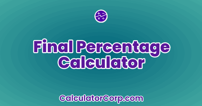 Final Percentage Calculator