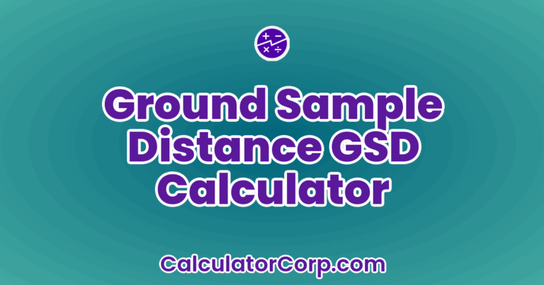 Gsd Calculation Example Ground Sample Distance GSD Calculator