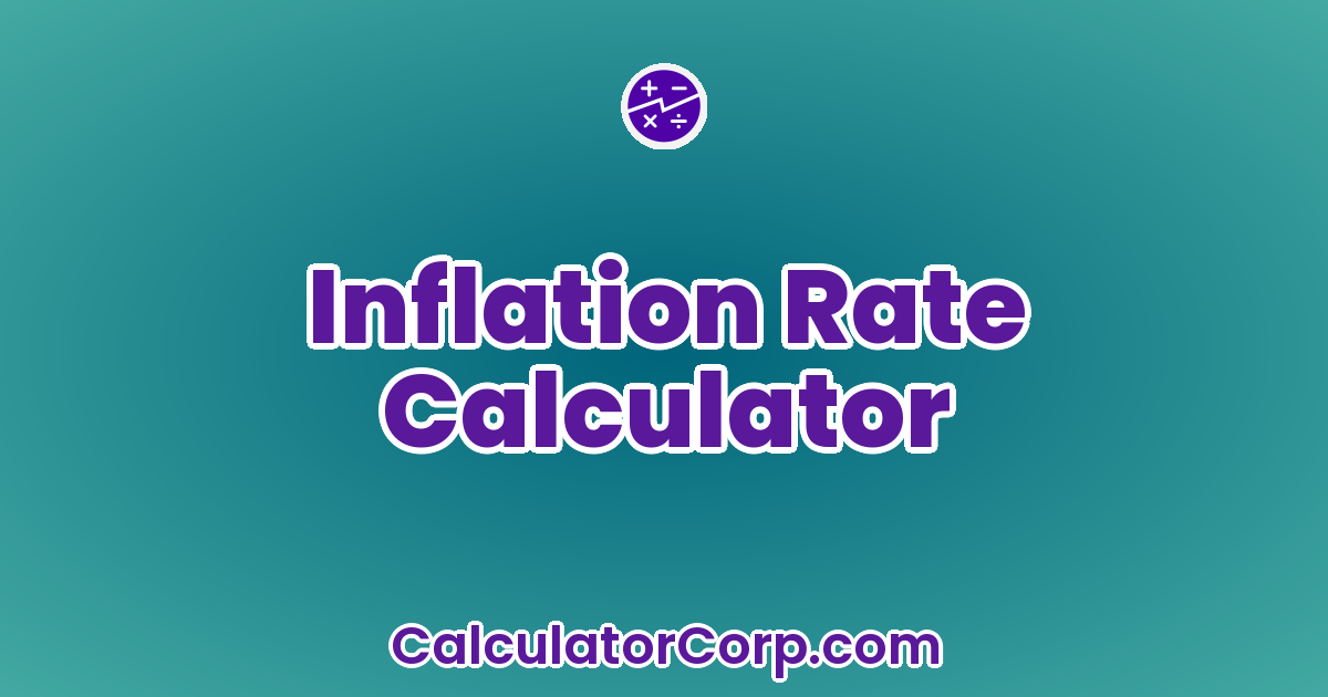 How To Calculate Inflation Rate Calculator