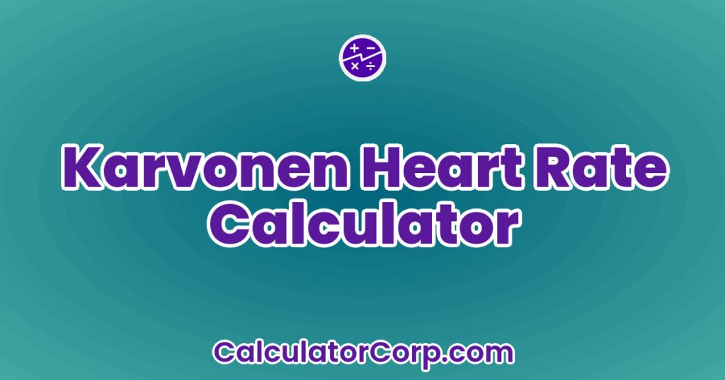 Heart Rate Conversion Ruler Karvonen Heart Rate Calculator