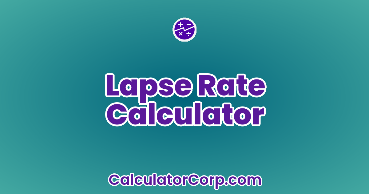 Lapse Rate Calculator