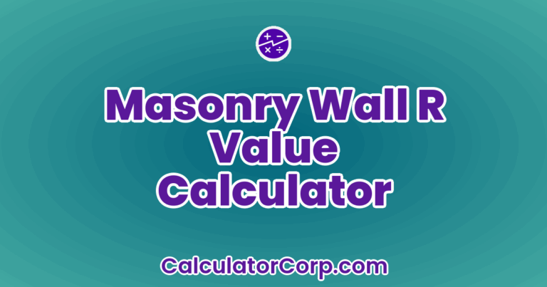 Alat R Value Masonry Wall R Value Calculator