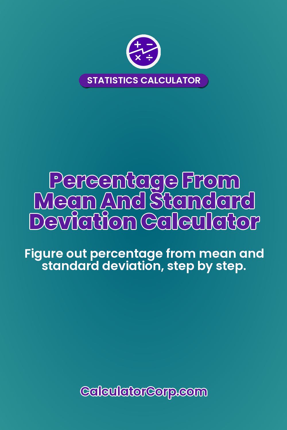 Percentage From Mean And Standard Deviation Calculator