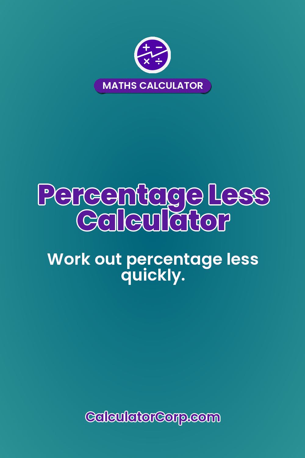 Percentage Less Calculator
