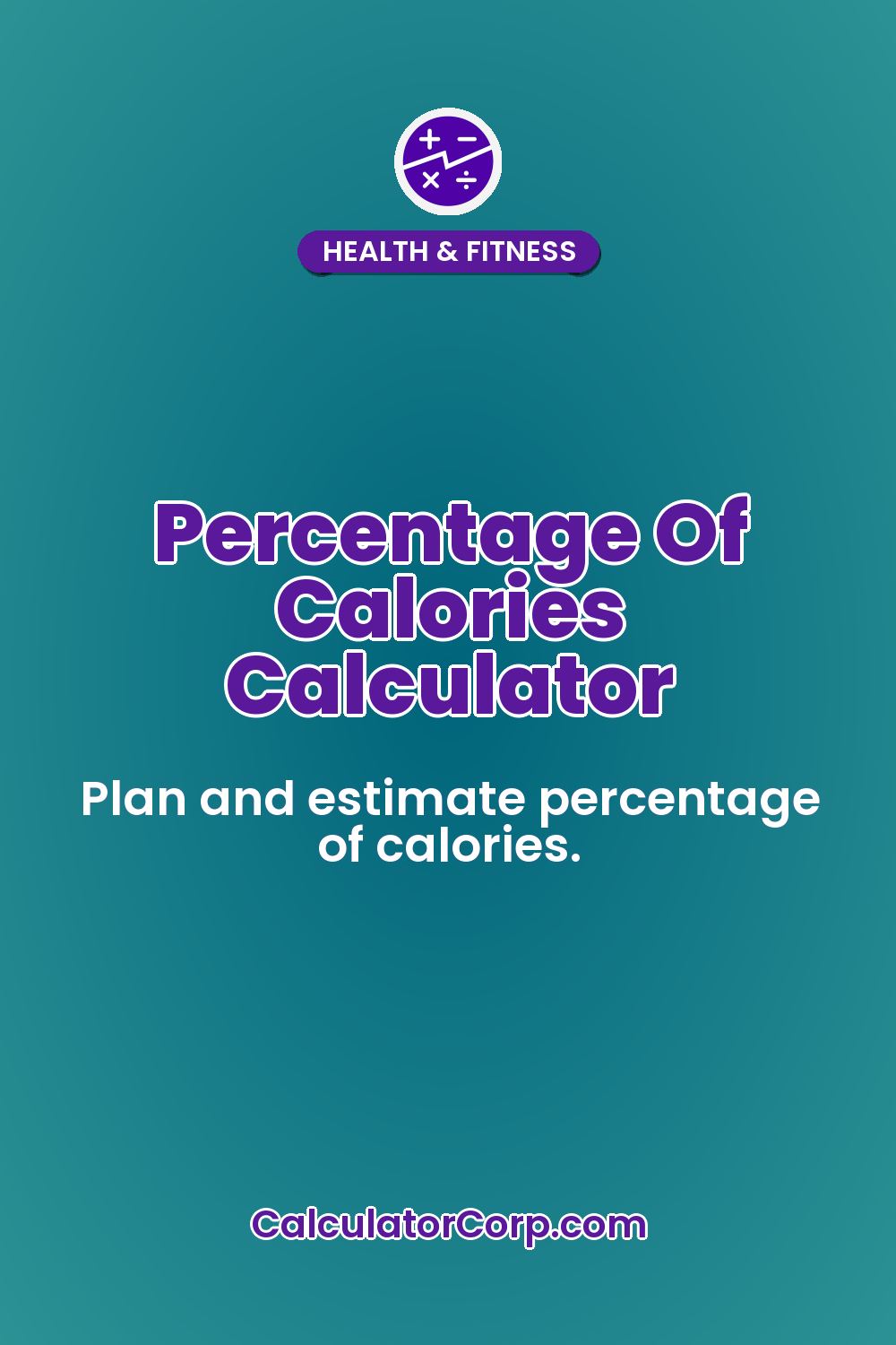 Percentage Of Calories Calculator