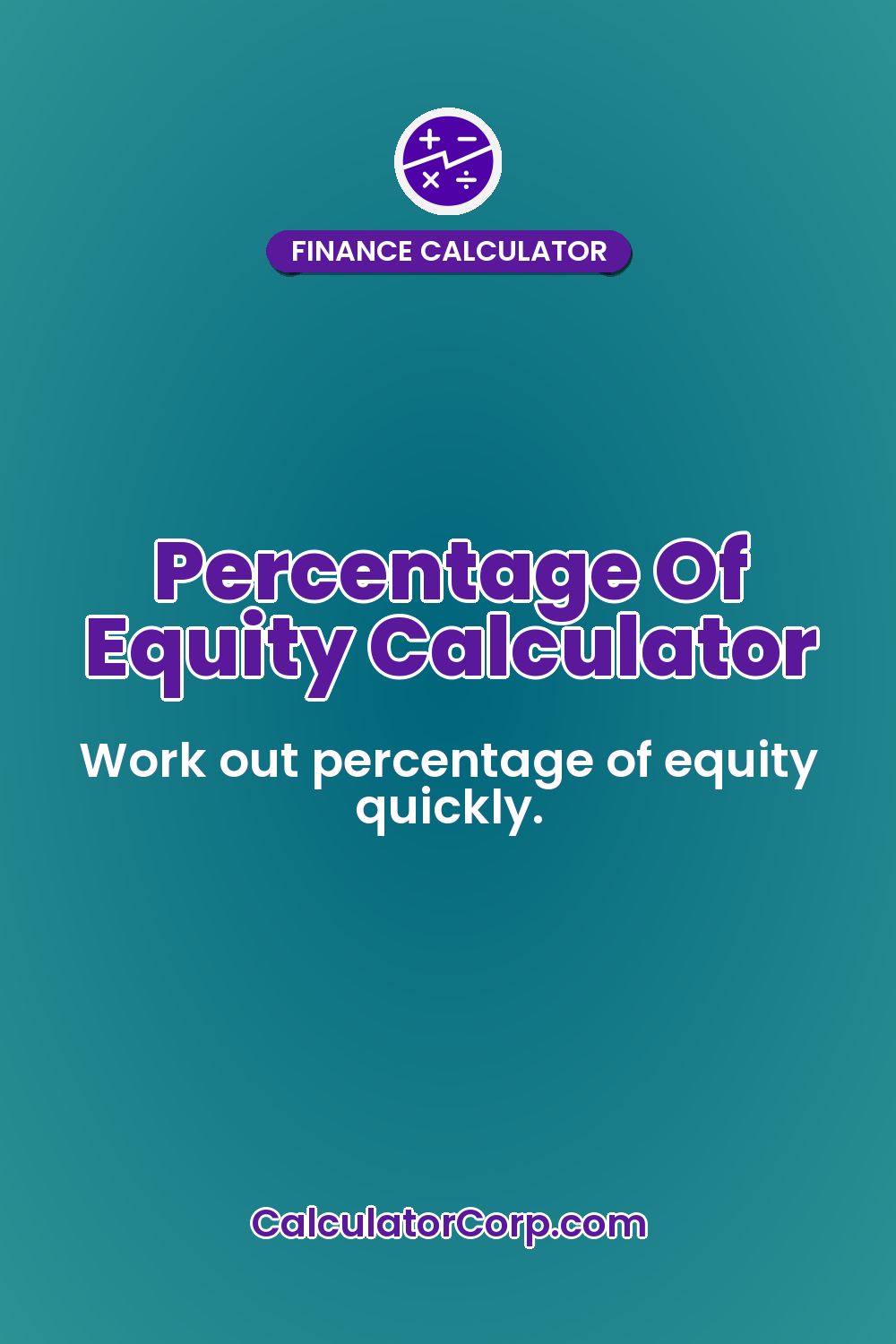 Percentage Of Equity Calculator