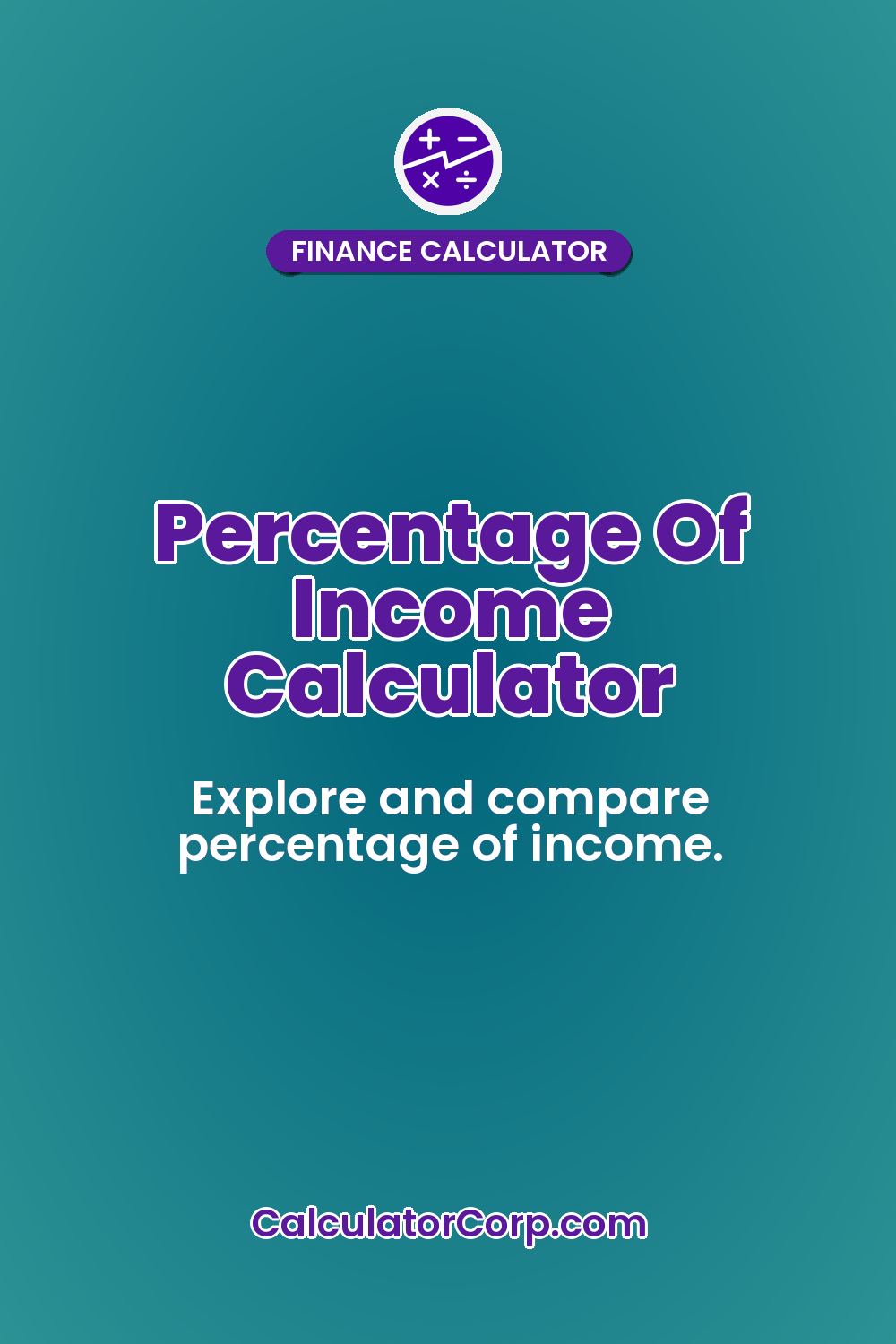 Percentage Of Income Calculator