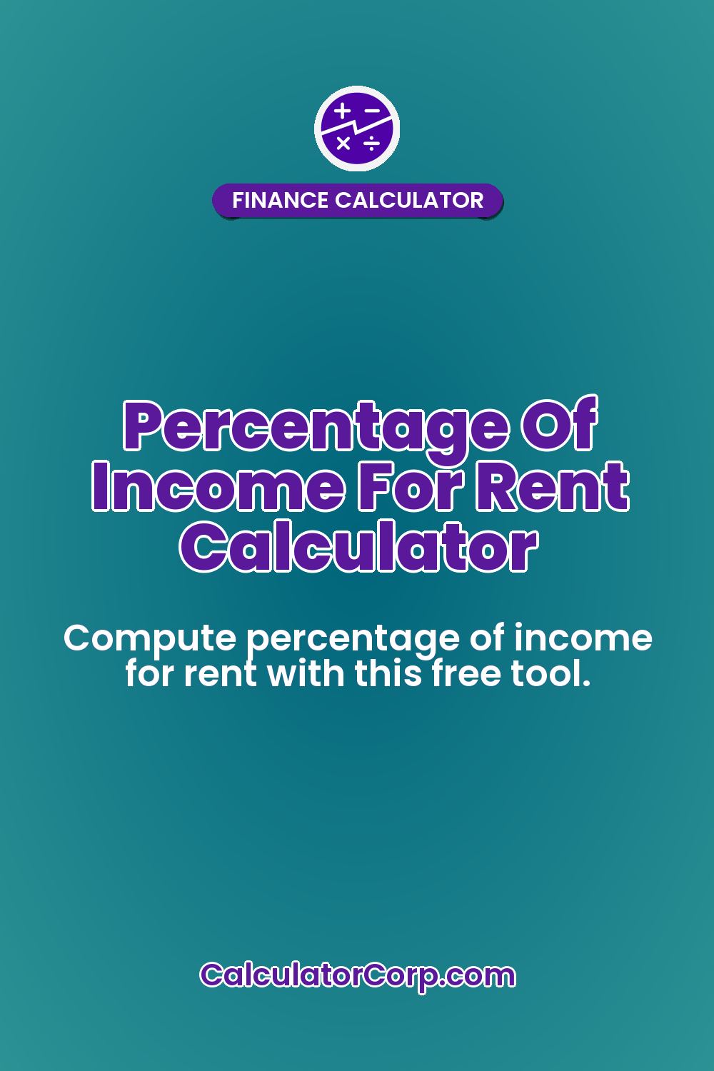 Percentage Of Income For Rent Calculator