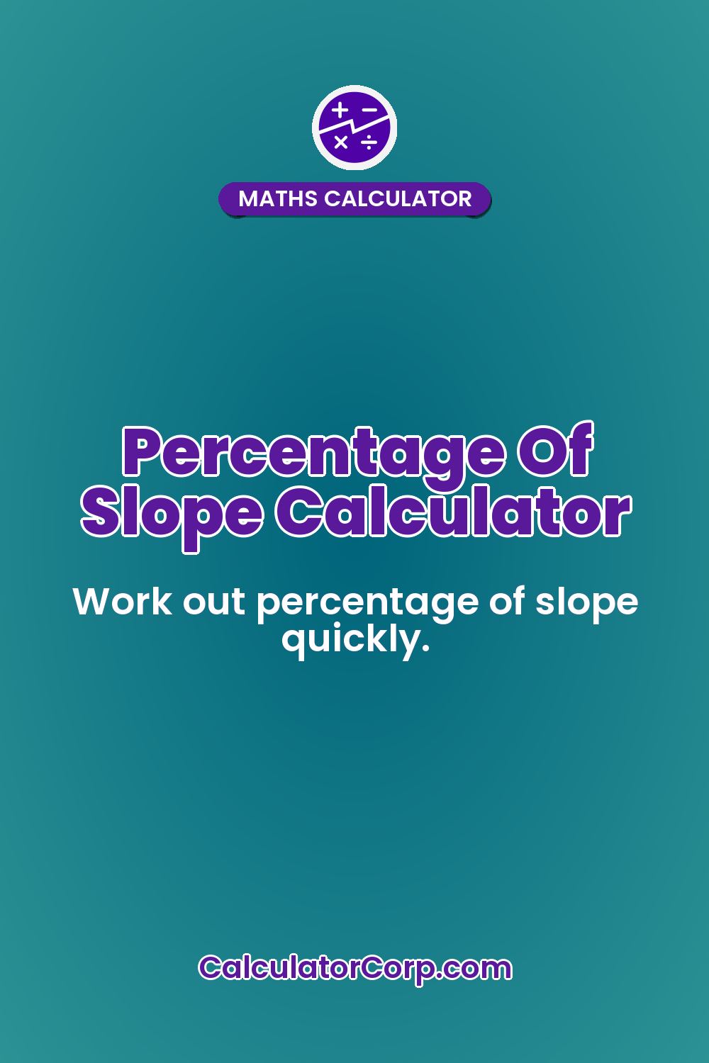 Percentage Of Slope Calculator