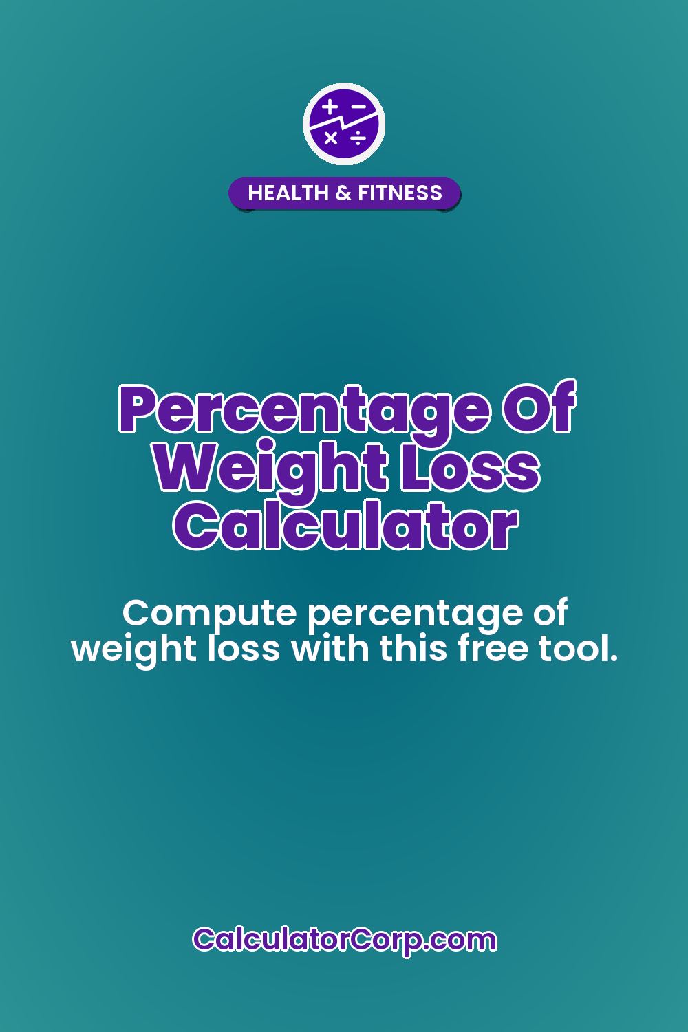 Percentage Of Weight Loss Calculator