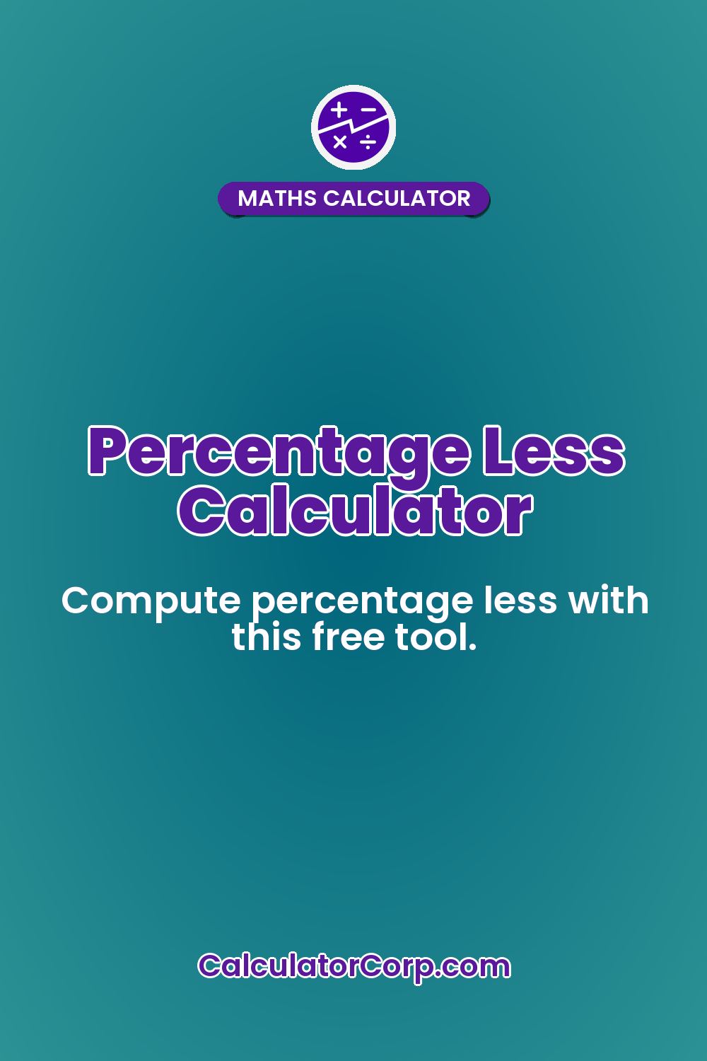 Percentage Less Calculator