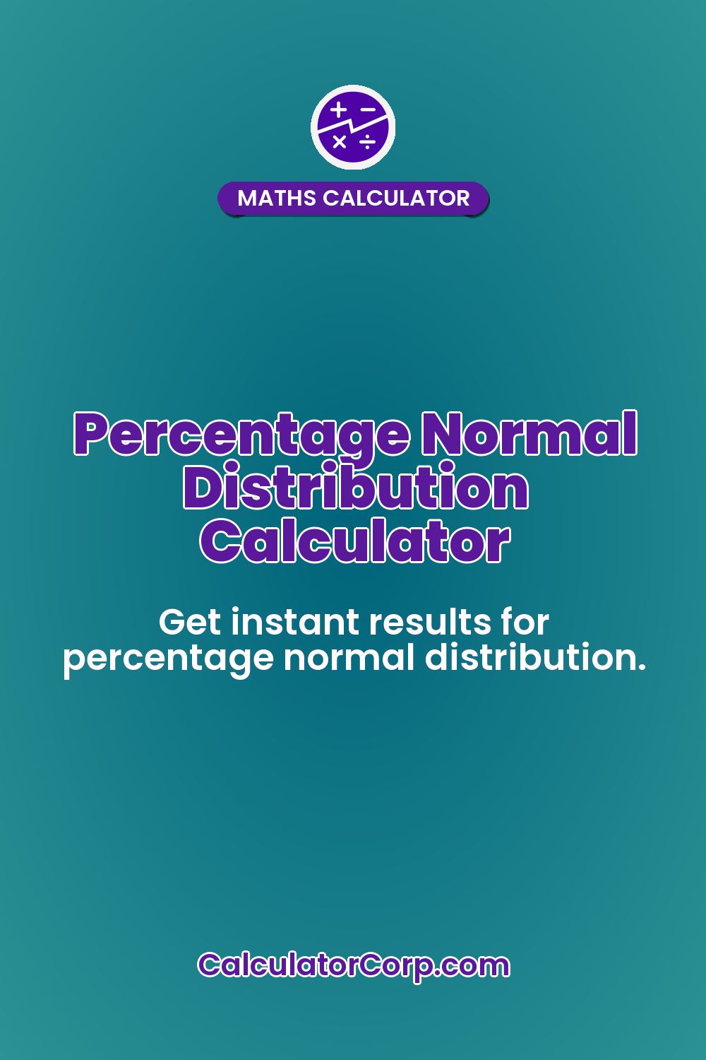 Percentage Normal Distribution Calculator