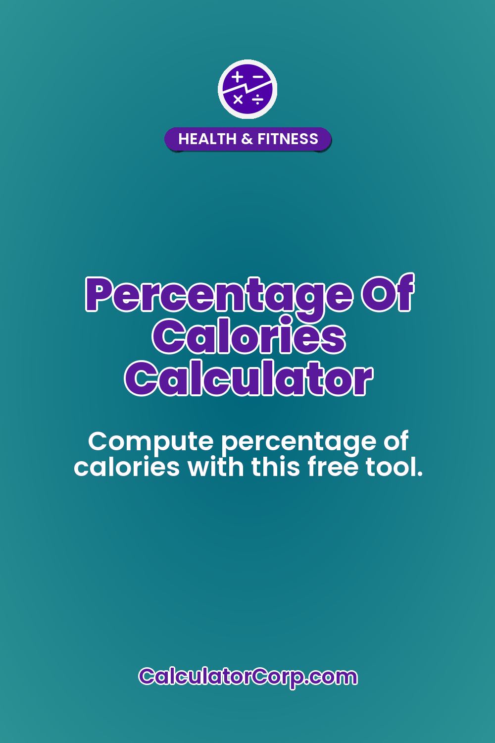 Percentage Of Calories Calculator