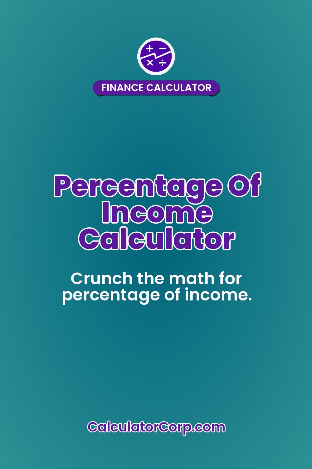 Percentage Of Income Calculator