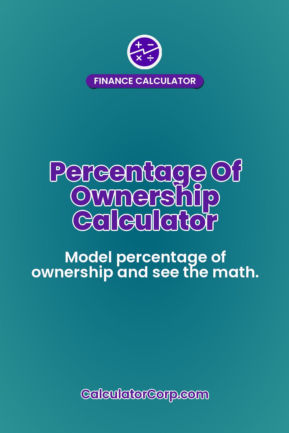 Percentage Of Ownership Calculator