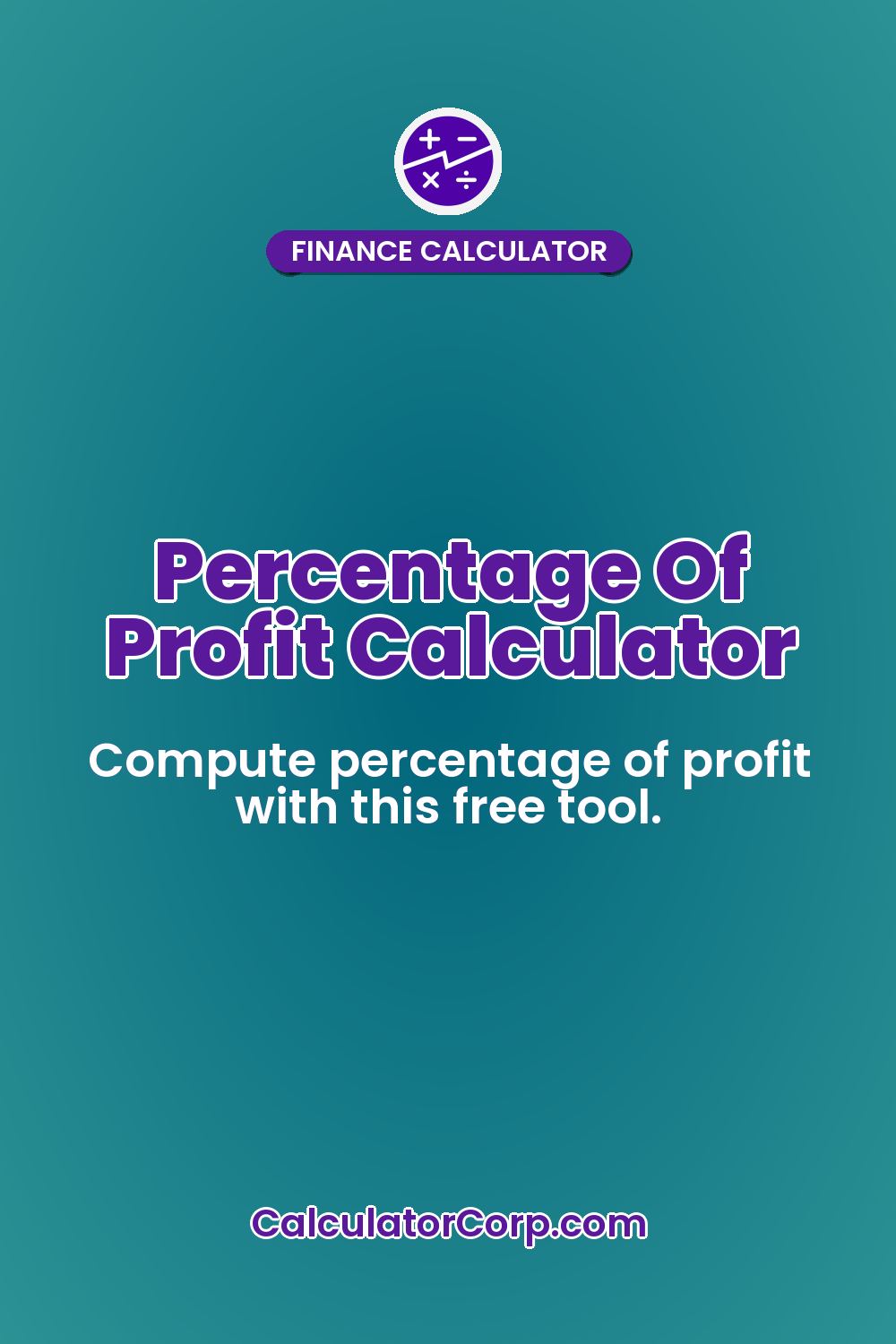 Percentage Of Profit Calculator