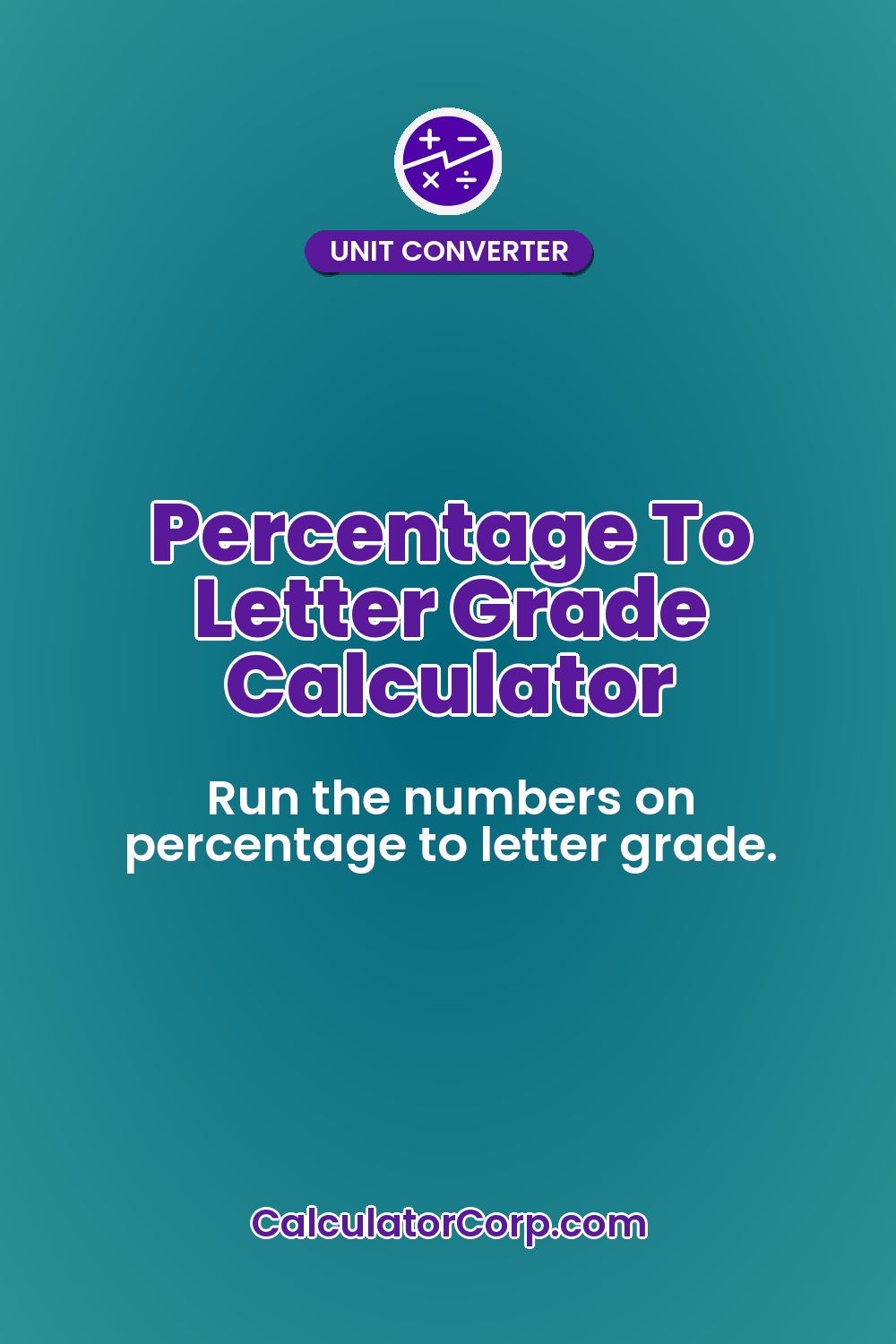 Percentage To Letter Grade Calculator