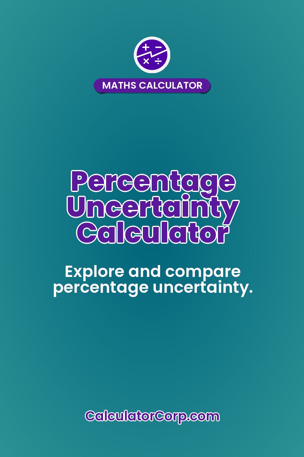 Percentage Uncertainty Calculator