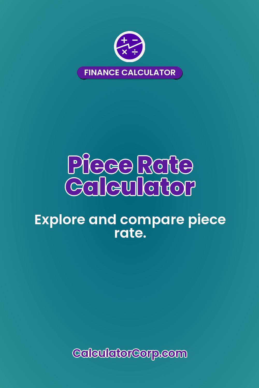 Piece Rate Calculator