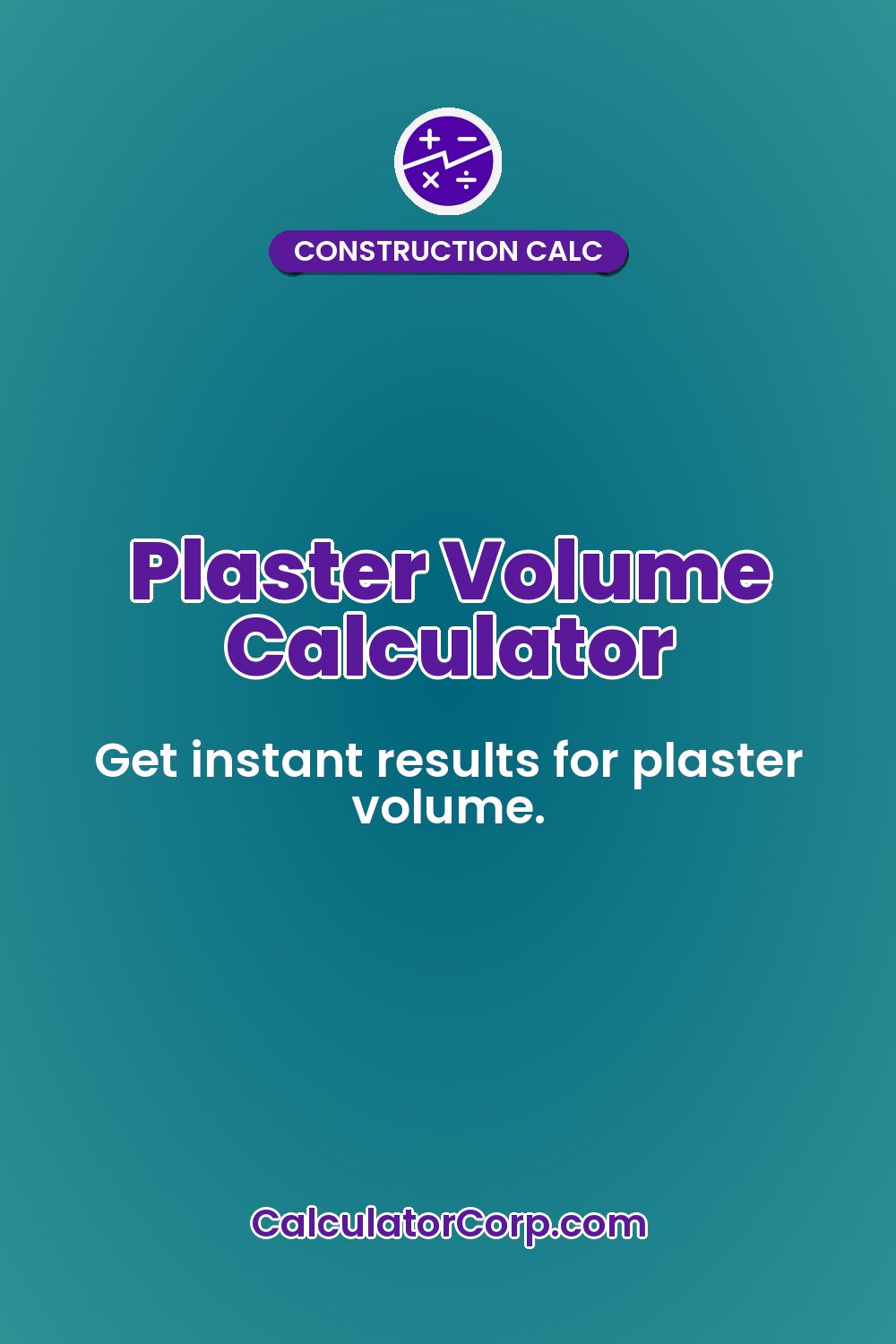 Plaster Volume Calculator