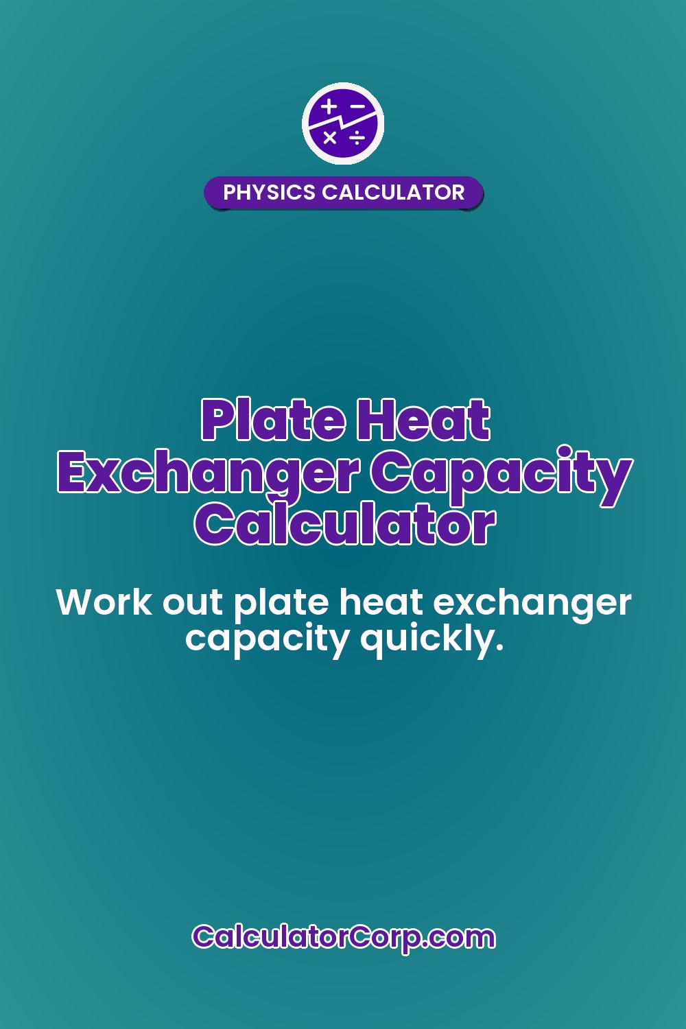 Plate Heat Exchanger Capacity Calculator