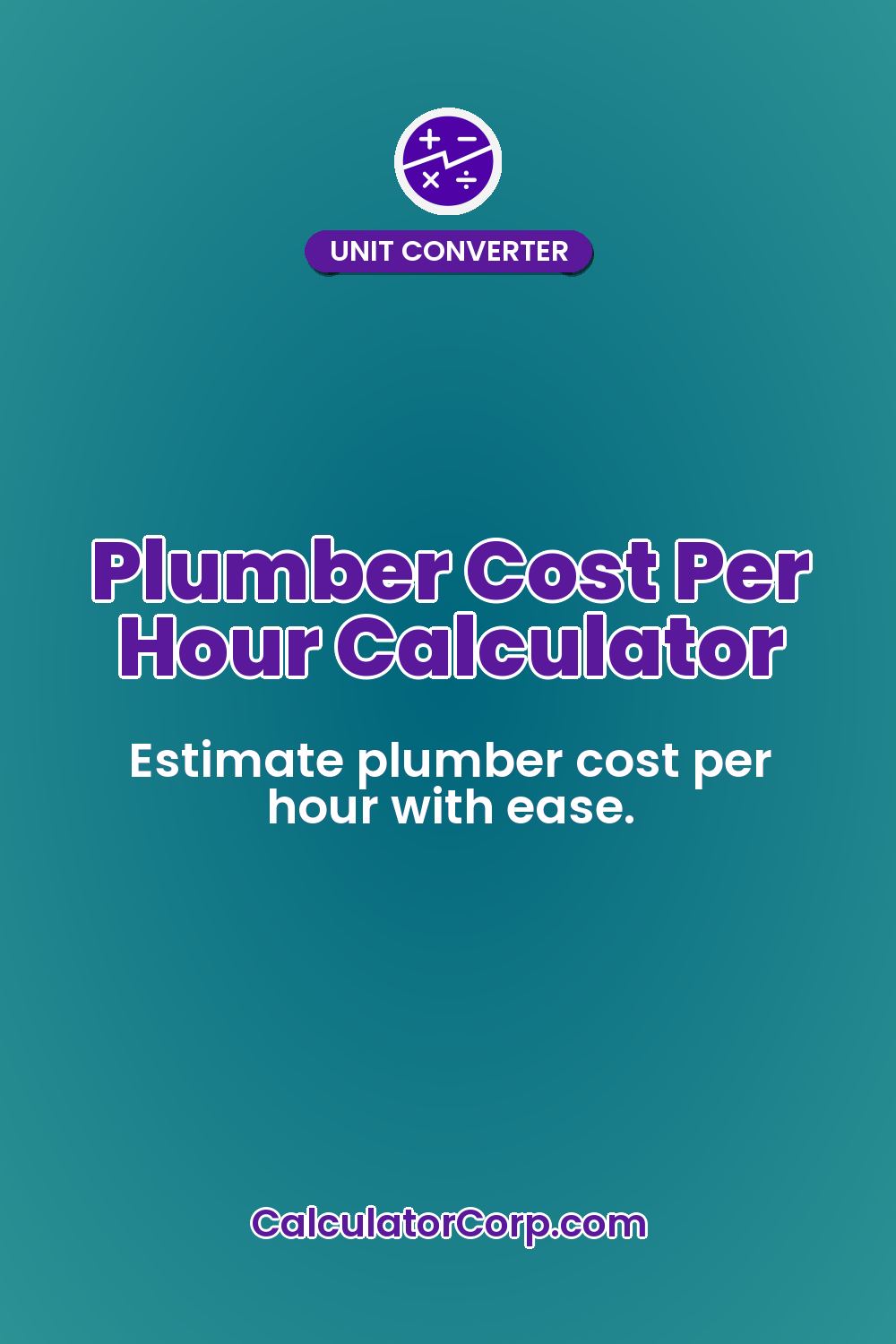 Plumber Cost Per Hour Calculator