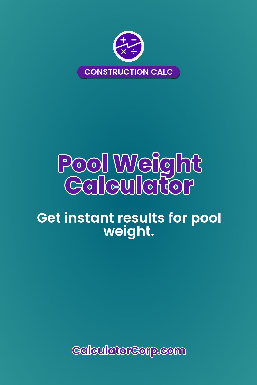 Pool Weight Calculator
