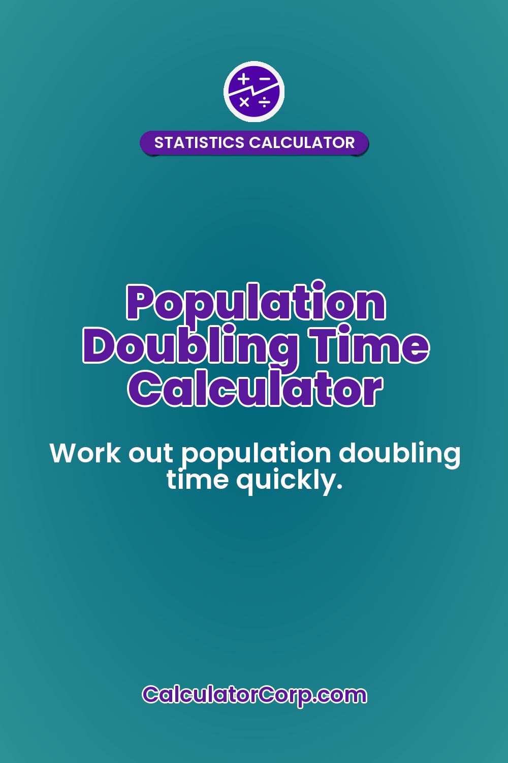 Population Doubling Time Calculator