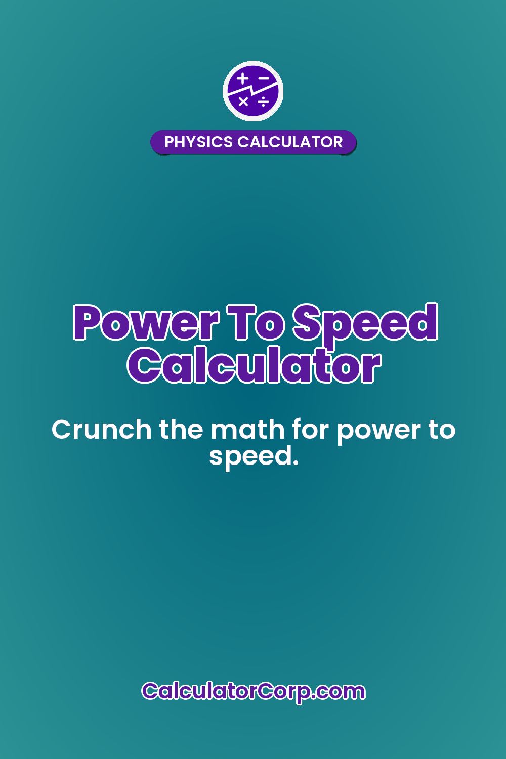 Power To Speed Calculator