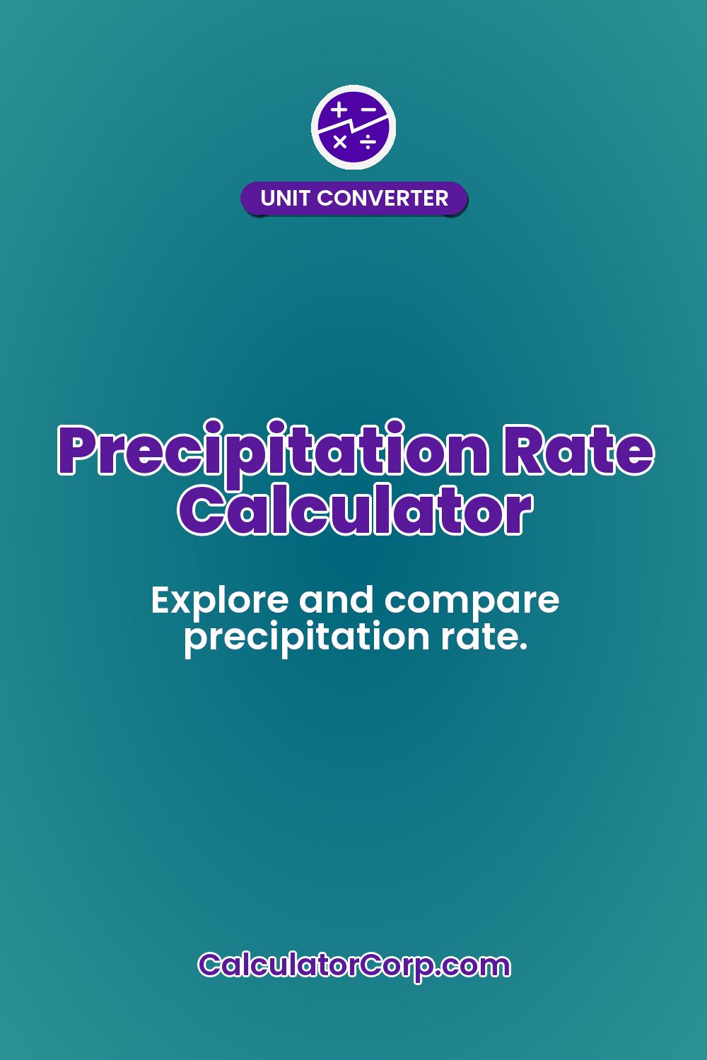 Precipitation Rate Calculator