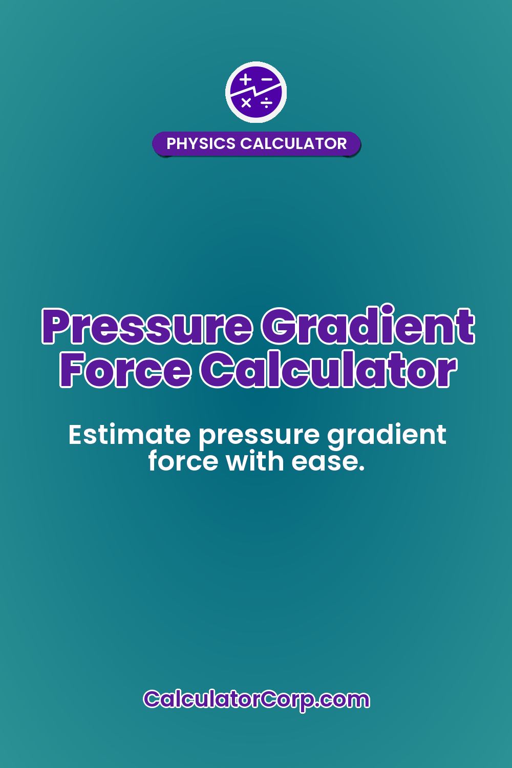 Pressure Gradient Force Calculator