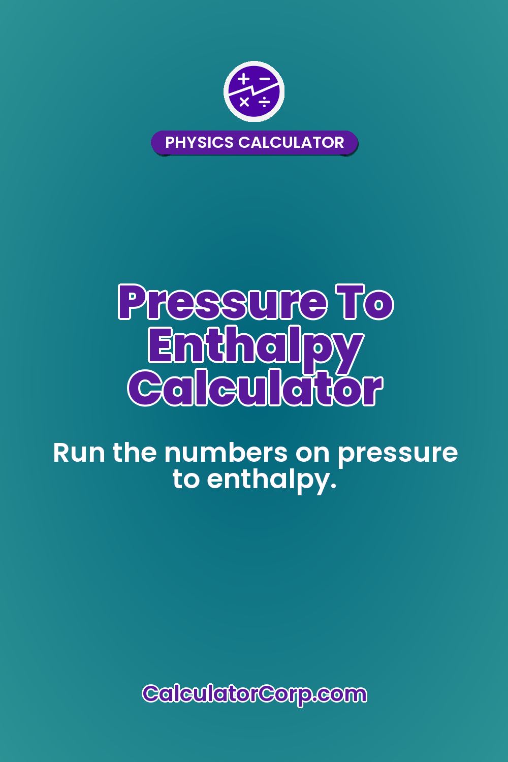 Pressure To Enthalpy Calculator
