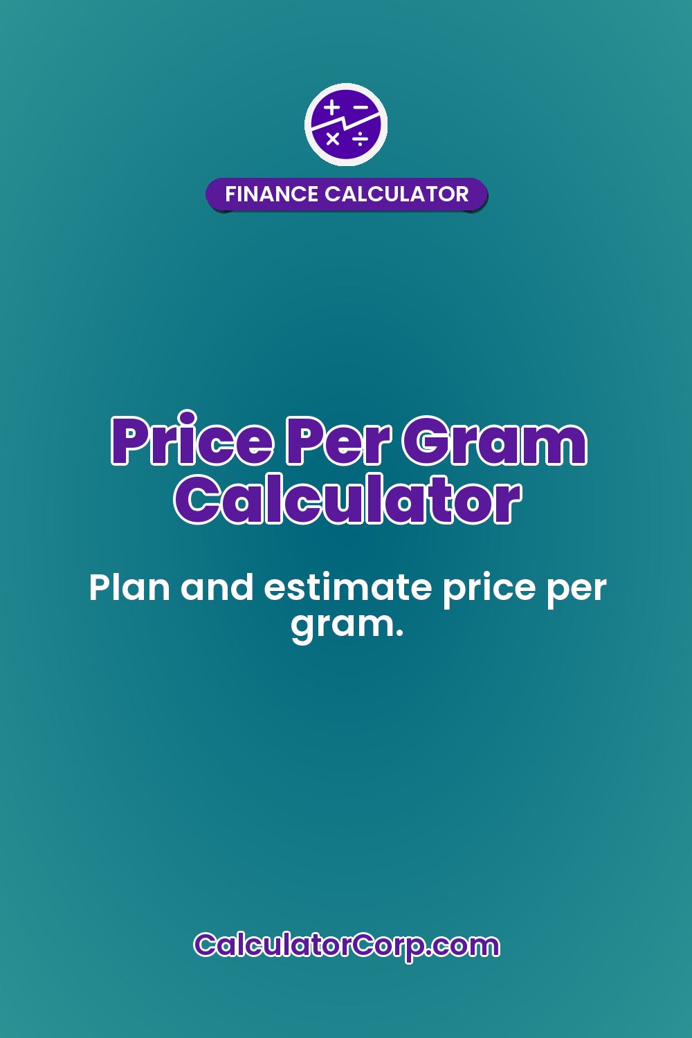 Price Per Gram Calculator